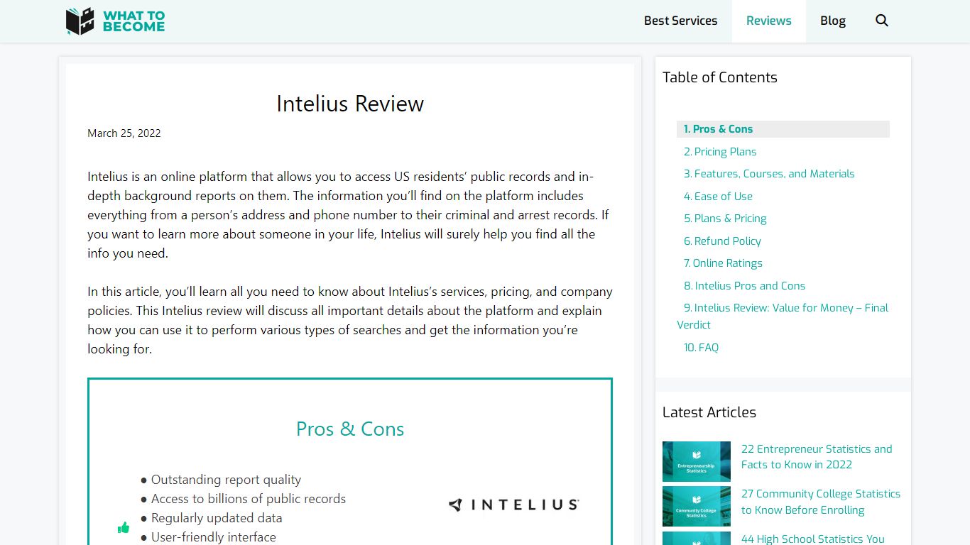 Intelius Review - What To Become